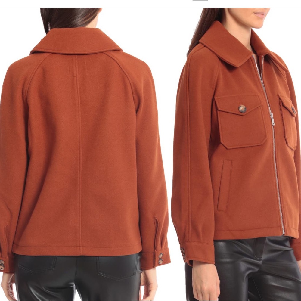 Avec Les Filles Felted Zip Shacket Medium